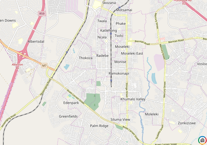 Map location of Mngadi
